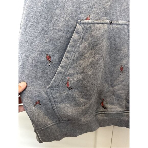 Jordan Sweater XXL Mens Hoodie Cotton Brown Solid Mini Jordan Characters - Picture 5 of 14